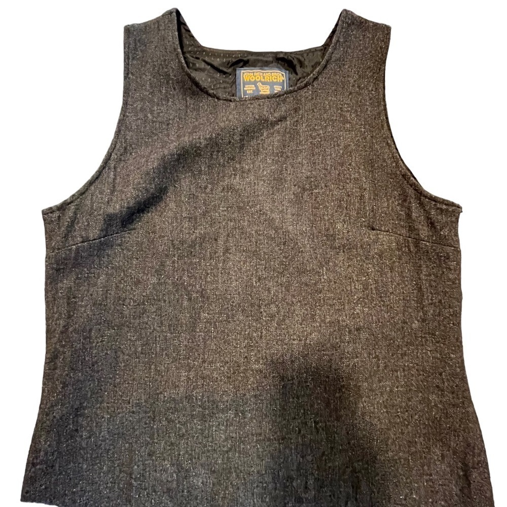 Vintage Woolrich medium charcoal gray shift dress - Picture 5 of 16